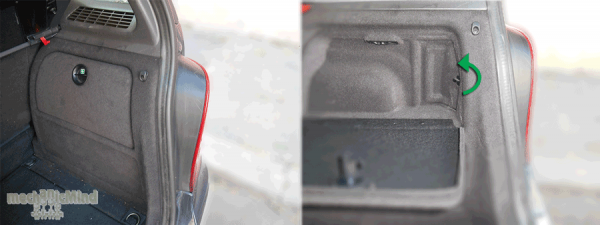 Figura 2: E' indicato il modo per accedere al vano luci