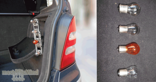 Figura 4: Base di fissaggio e lampadine