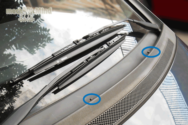 Figura 1: in evidenza gli spruzzi del Tergicristallo