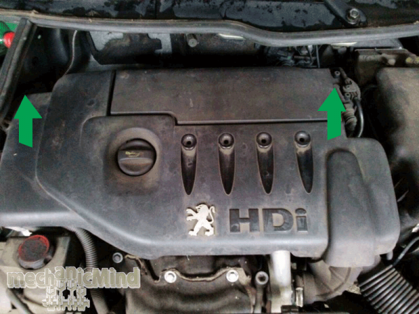 Figura 1: rimuovere il coperchio superiore tirandolo verso l'alto