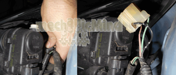 Figura 2: Rimozione presa elettrica