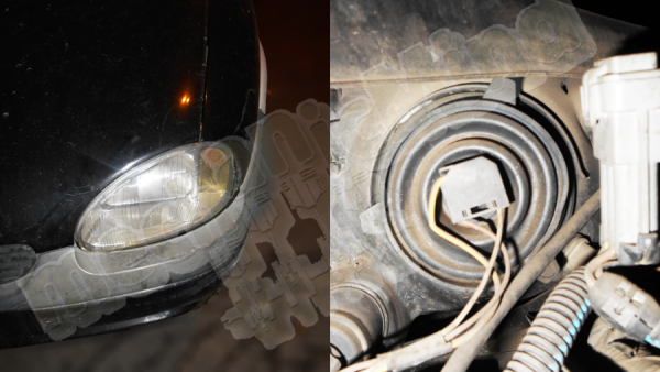 Figura 1: Retro del Faro della Opel Corsa B 1993-2000