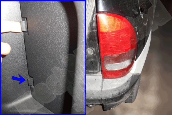 Figura 1: Rimozione Coperchio Porta Lampada