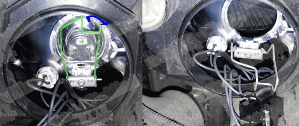 Figura 3: Rimozione Lampadina