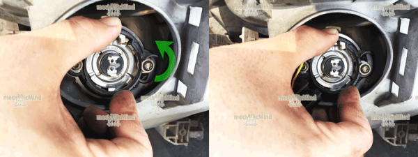 Figura 2: Ruotiamo la corona in senso anti-orario